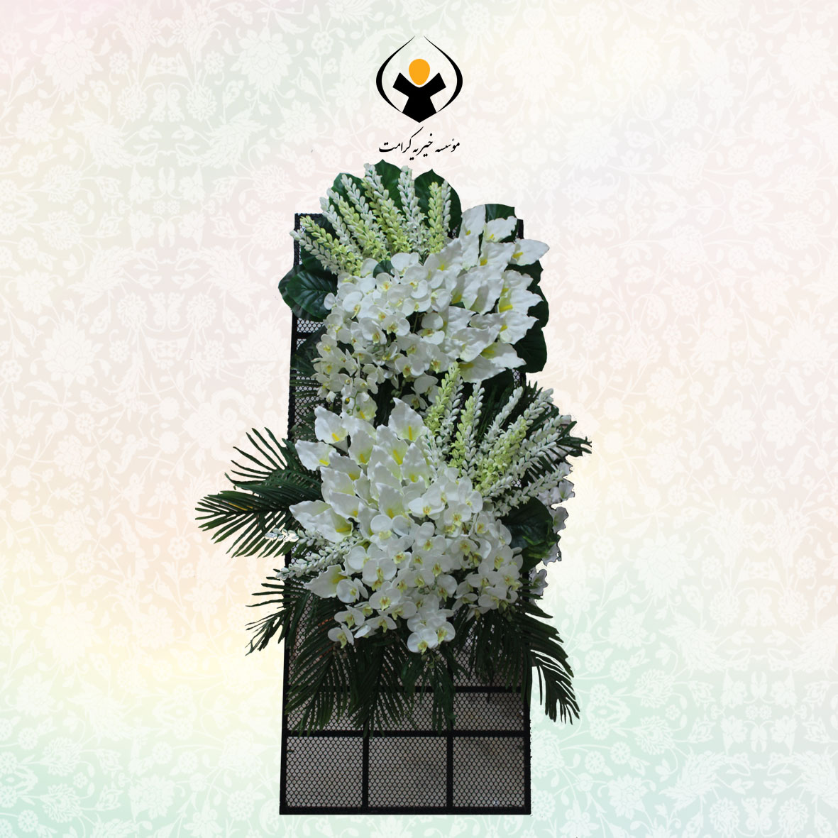 تاج گل ارکیده سفید
